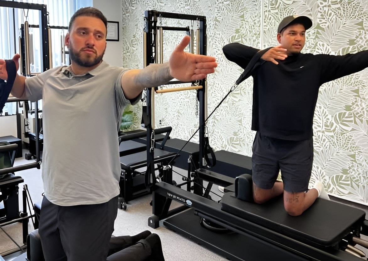 Reformer pilates session at New Life