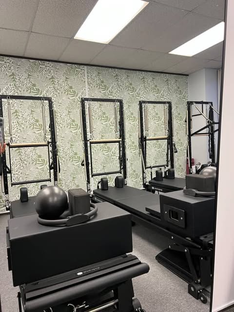 the room is decorated with bright and inviting colours