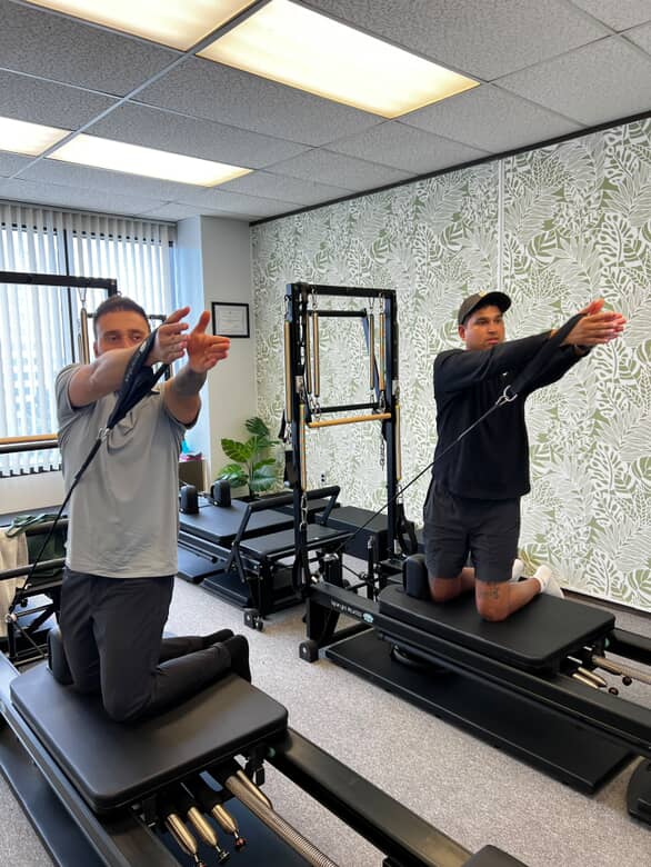 shoulder mobility and core strength